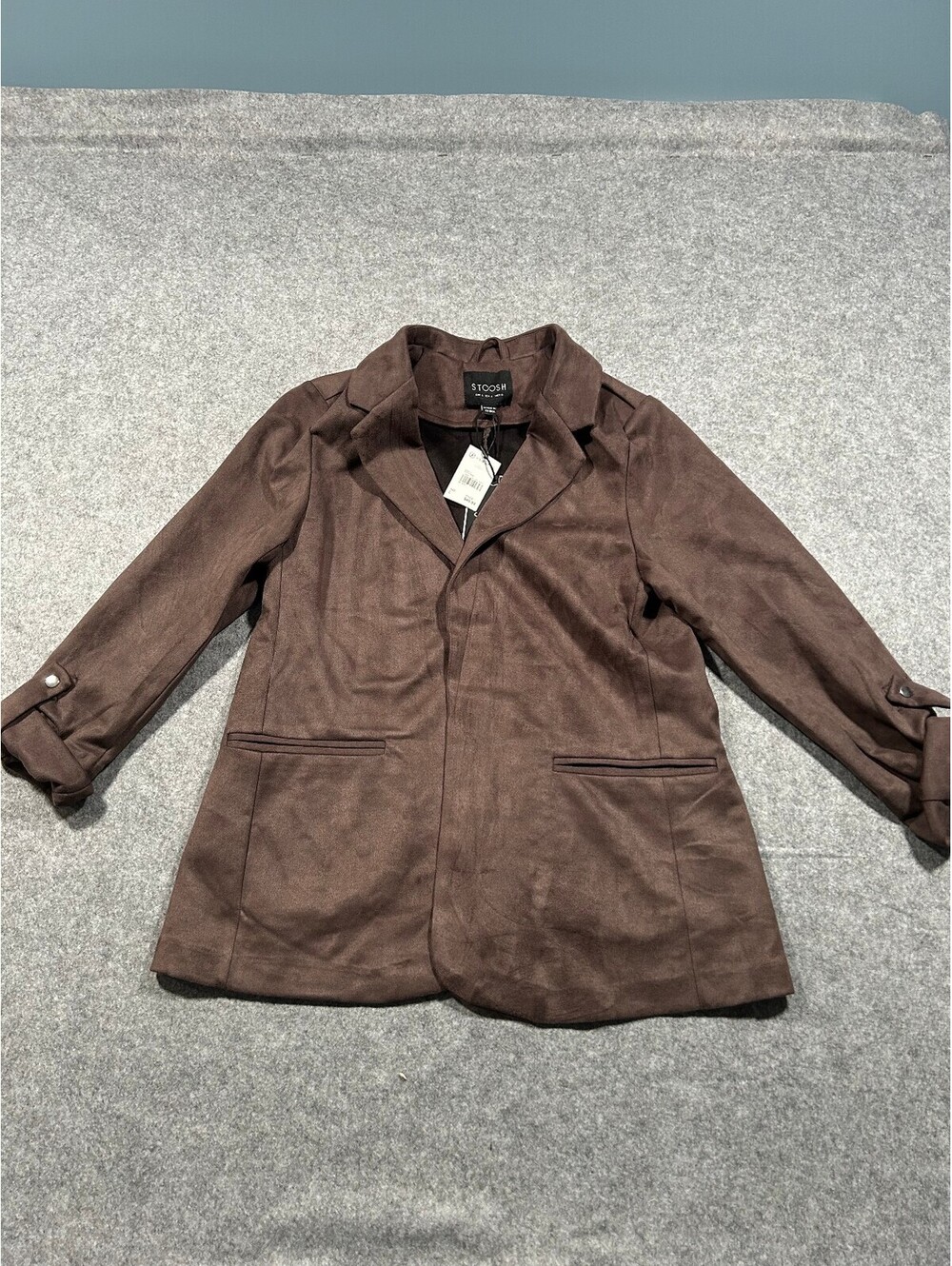 Faux Suede Blazer By Stoosh Size L